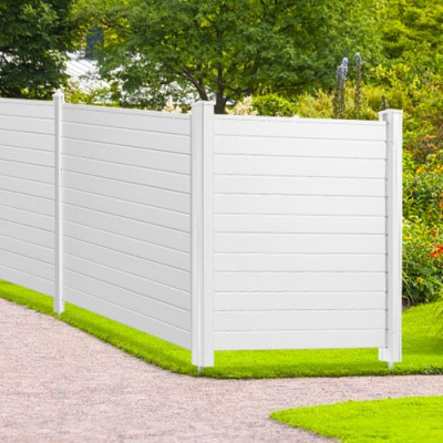 VEVOR Panel de Protección Exterior 127x127 cm Kit de Valla de Jardín Horizontal 4 Paneles de Privacidad con Estacas de Metal, Accesorios para Suelos Blandos, Aire Acondicionado Oculto, Botes de Basura