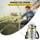 Buy 4L Hand Pump Pressure Sprayer Stainless Steel Garden Sprayer with Pressure Gauge