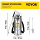 Buy Pressure Sprayer for Plants, 8L, Backpack Sprayer Valve and Pressure Gauge