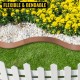 Buy Galvanized Steel Edging 10 x 99 cm Lawn Edging 5 Pieces Border Fence Total Length 4.95 m Brown Flexible Garden Border Edging for Gardens Paths Patios