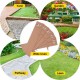 Buy Galvanized Steel Edging 10 x 99 cm Lawn Edging 5 Pieces Border Fence Total Length 4.95 m Brown Flexible Garden Border Edging for Gardens Paths Patios