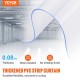 Buy PVC Outdoor Curtain Strip Curtain 107x213.4 cm Transparent PVC Door Curtain 7 Plastic Strips Heavy Duty Support -20°C​ ~ 60°C​