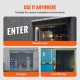 Buy PVC Outdoor Curtain Strip Curtain 107x213.4 cm Transparent PVC Door Curtain 7 Plastic Strips Heavy Duty Support -20°C​ ~ 60°C​