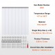 Buy PVC Outdoor Curtain Strip Curtain 122x213.4 cm Transparent PVC Door Curtain 8 Plastic Strips Heavy Duty Support -20°C​ ~ 60°C​