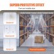 Buy PVC Outdoor Curtain Strip Curtain 97x213.4 cm Transparent PVC Door Curtain 6 Plastic Strips Heavy Duty Support -20°C​ ~ 60°C​