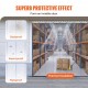 Buy PVC Outdoor Curtain Strip Curtain 122x244 cm Transparent PVC Door Curtain 8 Plastic Strips Heavy Duty Support -20°C​ ~ 60°C​