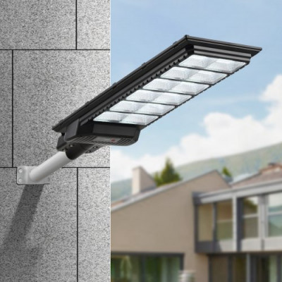 VEVOR 600W LED farola solar 1000LM lámpara solar con sensor de movimiento pared exterior