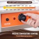 VEVOR Temperador de Chocolate Comercial 1500 W Baño María Eléctrico para Chocolate 2 Cubas de 3,3L Derretidor de Chocolate Ajustable Temperatura 30-85 °C Acero Inoxidable Alimentos para Calentar Crema