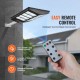 Comprar 2PCS 800W LED Luz de calle solar 1400LM Lámpara solar con sensor de movimiento al aire libre