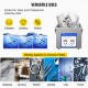 Buy Ultrasonic Cleaner 3L Ultrasonic Cleaning Machine 120W Ultrasonic Cleaner Machine with Timer and Heater Digital LCD for Jewelry, Glasses, Watches, Metal, Dental, Laboratory