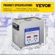 Buy Ultrasonic Cleaner 3L Ultrasonic Cleaning Machine 120W Ultrasonic Cleaner Machine with Timer and Heater Digital LCD for Jewelry, Glasses, Watches, Metal, Dental, Laboratory