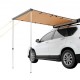 VEVOR Toldo Retráctil para Coche 1,4x2 m Toldo Lateral para Coche PU3000 mm UV50+ Resistente al Sol/Agua/Viento con Bolsa de Almacenamiento Toldo Lateral/Trasero para Camiones Furgonetas Autocaravanas