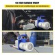 Buy Air Conditioning Vacuum Pump with Diagnostic Gauges 10CFM Cooling System 1 HP Refrigerant Vacuum Pump 5pa Vacuum Pump Vacuum Pump Gauge Set