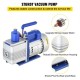 Buy Air Conditioning Vacuum Pump with Diagnostic Gauges 10CFM Cooling System 1 HP Refrigerant Vacuum Pump 5pa Vacuum Pump Vacuum Pump Gauge Set