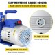 Buy Air Conditioning Vacuum Pump with Diagnostic Gauges 10CFM Cooling System 1 HP Refrigerant Vacuum Pump 5pa Vacuum Pump Vacuum Pump Gauge Set