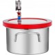 Buy Vacuum Chamber 1.5 Gallon Stainless Steel Vacuum Pump 25×15cm Vacuum Chamber with Tempered Glass Lid 160°F Stainless Steel Chamber Kit