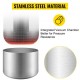 Buy Vacuum Chamber 1.5 Gallon Stainless Steel Vacuum Pump 25×15cm Vacuum Chamber with Tempered Glass Lid 160°F Stainless Steel Chamber Kit