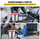 Buy Vacuum Pump 3 Cfm 1/4 Hp 12 L Bucket Aluminum Alloy Housing Air Conditioning Vacuum Pump 1720 Rpm 220V with Vacuum Chamber