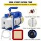 Buy Vacuum Pump 3 Cfm 1/4 Hp 12 L Bucket Aluminum Alloy Housing Air Conditioning Vacuum Pump 1720 Rpm 220V with Vacuum Chamber