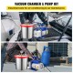 Buy Vacuum Pump, 4 CFM Air Conditioning Vacuum Pump, 112 Liters/min Single Stage Car Vacuum Pump with a 3 Gallon Vacuum Chamber