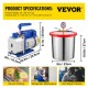 Buy Vacuum Pump, 4 CFM Air Conditioning Vacuum Pump, 112 Liters/min Single Stage Car Vacuum Pump with a 3 Gallon Vacuum Chamber