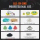 Buy Mini Pneumatic Sander 1"/2"/3" 25/50/76mm Random Orbital Sander Speed 15000rpm Car Body Sander 58 PCS with Wave Sponges Sandpapers Wool Pads