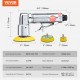 Купити Міні-пневматична шліфувальна машина 1"/2"/3" 25/50/76 мм Ексцентрична шліфувальна машина Швидкість 15000 об.