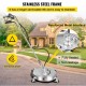 Buy Pressure Surface Cleaner 51cm 304 Stainless Steel Flat Surface Cleaner High Pressure Washer Max 4000 PSI for Garage Floors Sidewalks Cement Patios