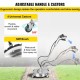 Buy Pressure Surface Cleaner 24 Inch 304 Stainless Steel Flat Surface Cleaner High Pressure Washer Max 4000 PSI for Garage Floors Sidewalks Cement Patios