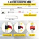 Buy High Pressure Washer Gun Max 4000 PSI Telescopic Pressure Washer Wand 1.5-6m Pressure Washer Lance 5 Spray Nozzles for Sidewalk Pool Deck Porch Patio