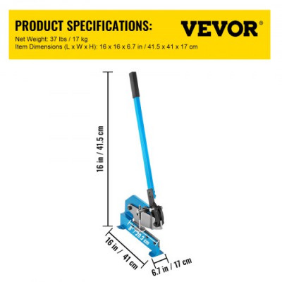 Cortadora de Cizalla de Metal Manual, Longitud de 8 Pulgadas Tamaño de Acero de 70 x 6 mm Placa Manual Gruesa, Varilla de Acero de 13 mm Cizalla de Corte de Chapa de Acero para Láminas de Metal