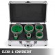 Buy 6-Piece Hole Saw Set, Use for Hard Material, Diamond Drill Bits, Diameters 0.79/1/1.6/1.8/2/2.7 Inch, Drill Bits, with Hole Saw Guide