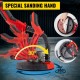 Buy 850 W Wall Sander, 850 W Drywall Polisher, Electric Sander for Walls and Ceilings, Giraffe Sander, Ideal for Sanding Ceilings and Walls, Extendable and Foldable, with LED Light Strip