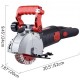 Buy Wall Chaser Wall Groove Cutter Wall Slotting Machine Depth 41mm Saw Blades 8 pcs