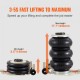 Buy Pneumatic Jack 3T Load 140-450mm Lift Car Air Jack 0.8-1.0MPa Inflatable Jack 3 Air Cushions Quick Lifting for Car SUV Maintenance Repair Workshop Garage