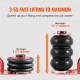 Buy Triple Bag Pneumatic Jack 6T Load Car Air Jack 140-450mm Lift Hydraulic Jack Quick Lift for Car SUV Maintenance Repair Garage Workshop