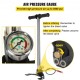 Buy Air Pump 4,500 PSI, High Pressure Pump Air Inflator with Gauge, Three Stage Hand Pump Inflator, Stainless Steel Air Pump for Foot and Road Bikes