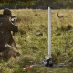 Bomba de Aire 4.500 PSI, Inflador de Aire de Bomba con Manómetro de Alta Presión, Inflador de Bomba de Mano de Tres Etapas, Bomba de Aire de Acero Inoxidable de Bicicletas de Pie y Carretera