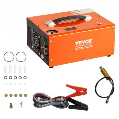 VEVOR Compresor de aire PCP 30MPa Convertidor integrado DC 12V/AC 230V Apagado automático