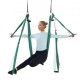 Comprar Juego de columpio aéreo para yoga, hamaca de yoga de 2,5 m, columpio colgante, equipo de inversión de trapecio con accesorios de montaje en techo, carga máxima 300 Kg, Verde y Blanco