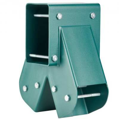 VEVOR Conector de Columpio 1 Pieza Soporte Oscilante de Acero al Carbono Soporte Medio Poste de Viga de Madera Interior Exterior con Hardware de Montaje para Pies 10,2x10,2cm, Viga 10,2x15,2cm, Verde