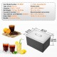 Comprar Bandeja de Hielo Empotrada 55,23 L 508x355x308 mm Caja de Hielo Aislada con Tapa de Acero Inoxidable Conservador de Cubitos de Hielo para Bebidas Cervezas Frías Cocina al Aire Libre Bar Hogar