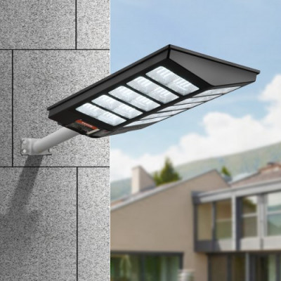 VEVOR 1000W LED farola solar 1600LM lámpara solar con sensor de movimiento pared exterior