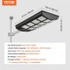 Comprar 1200W LED farola solar 1900LM lámpara solar con sensor de movimiento pared exterior