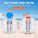 Comprar Bola de choque inflable Bola de choque de parachoques 1 pieza 1,2m x 1,03m Bola de colisión humana Bola de rebote de burbujas cuerpo de PVC Bola de parachoques inflable de puntos transparentes