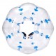 Comprar Bola de choque inflable de parachoques 1 pieza 1,2 m x 1,03 m Bola de colisión humana Bola de rebote de burbujas de cuerpo de PVC Transparente + Bola de parachoques inflable de puntos azules