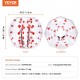 Comprar Bola de choque inflable de parachoques 1 pieza 1,2 m x 1,03 m Bola de colisión humana Bola de rebote de burbujas de cuerpo de PVC Transparente + Bola de parachoques inflable de puntos rojos