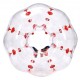 Comprar Bola de choque inflable de parachoques 1 pieza 1,2 m x 1,03 m Bola de colisión humana Bola de rebote de burbujas de cuerpo de PVC Transparente + Bola de parachoques inflable de puntos rojos