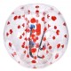 Comprar Bola de choque inflable de parachoques 1 pieza 1,2 m x 1,03 m Bola de colisión humana Bola de rebote de burbujas de cuerpo de PVC Transparente + Bola de parachoques inflable de puntos rojos