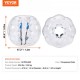 Comprar Bolas inflables de parachoques, paquete de 2, bolas de sumo Zorb cuerpo de 1,2 m para adolescentes y adultos, bolas de burbujas de hámster humano de PVC de 0,8 mm de grosor para juegos de equipo